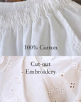 Embroidered Bamboo Cotton Pajama Set – Ruffle Collar | Lian Collection
