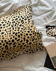 Leopard Mulberry Silk Pillowcase Set – With Eye Mask and Storage Bag