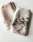 Luxury Silk Pillowcase, Minimalist Cockatoo Design, Vintage-Inspired Cottagecore Bedding, Envelope Closure, Soft & Hypoallerenic Pillow Case
