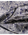 100% Silk Pillowcase for Men and Women - Silver Ginkgo Leaf Motif - Soft Cooling Hypoallergenic Gift for Him Husband Anniversary Gift