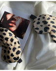 Leopard Mulberry Silk Pillowcase Set – With Eye Mask and Storage Bag