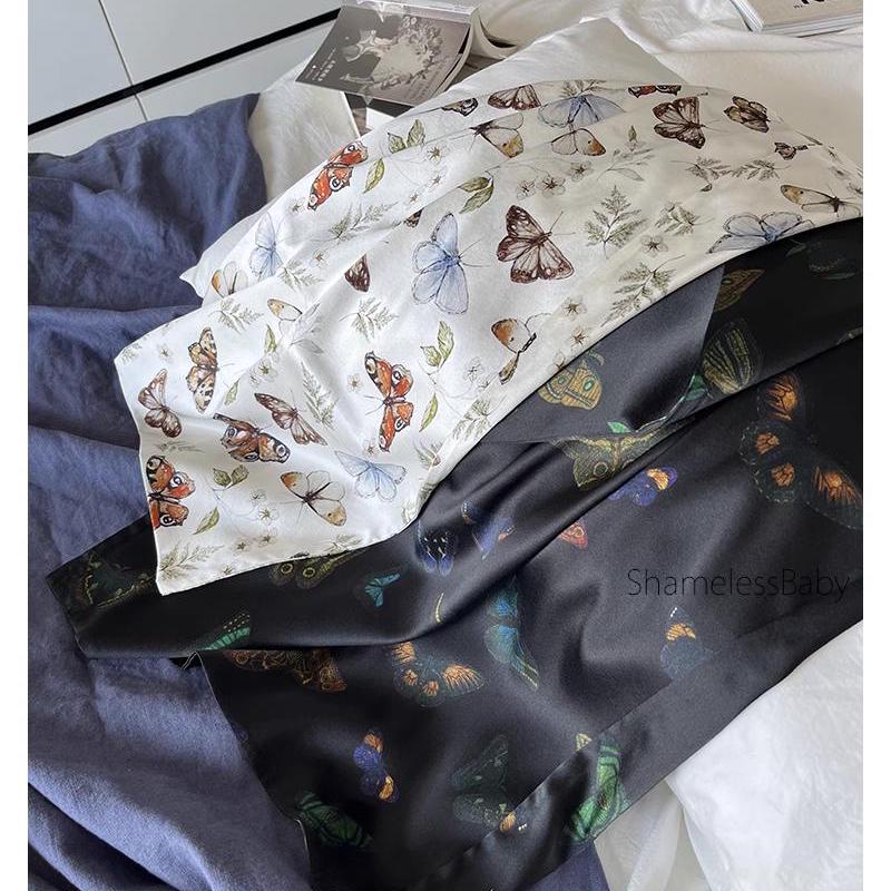 Luxury 100% Silk Pillowcase - Vintage-Inspired Floral Design | Hypoallergenic ｜ Breathable | Anti-Frizz, Anti-Wrinkle, Beauty Sleep Essentia