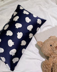 Mulberry Silk Pillowcase for Children and Adults Two Size Option Animal Pattern Silk Pillow Case for New Babies Gift for New Parents
