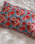 Floral Silk Pillowcase for Country Home Decor Vintage Bedroom Floral Elegance Silk Pillow Case for Skin Care Anti-Wrinkle Essential Pillow