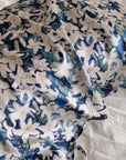 100% Silk Pillowcase Blue & WhiteOriental Lily for Luxury Silk Bedding Luxury Gift for Housewarming Gift for Wife Birthday Gift for her