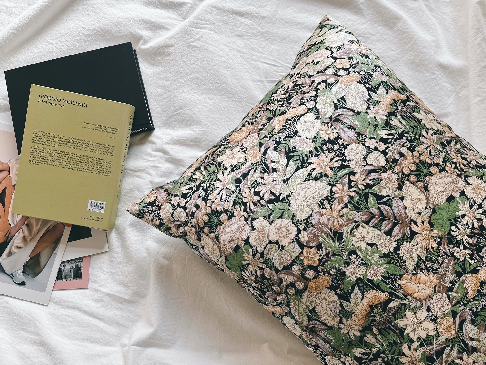 Mulberry Silk Pillowcase: Wild Garden Floral Design, Hypoallergenic