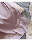 Pure Mulberry Silk Pillowcase in Soft Lavender and Blush Pink Anti-Aging Pillow for Hair and Skin Care Hypoallergenic Silk Bedding