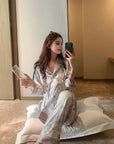 oriental silk pyjamas set