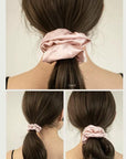 Luxury 22mm Mulberry Silk Hair Scrunchies Set – Gentle, No-Crease Hair Ties for Women – Multiple Sizes & Colors – Perfect Bridesmaids Gift