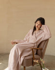 cotton bathrobe. women embroidery robe. kimono robe. silk embroidery robe.