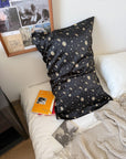 Pure Mulberry Silk Pillowcase Celestial Theme Gift for Boys Hair Cosmic Night Sky Bedding Gift for Astronomy Lovers Silk Pillow for Him