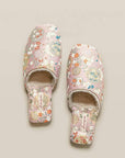 Kimono Slippers for Women All Season Slipper Qipao-Inspired Embroidered House Shoes | Floral Silk Indoor Slippers Housewarming Gift Idea