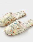 Kimono Slippers for Women All Season Slipper Qipao-Inspired Embroidered House Shoes | Floral Silk Indoor Slippers Housewarming Gift Idea
