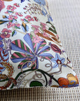 Silk Pillowcase Floral Print – 22 Momme Mulberry Silk for Hair & Skin, Luxury Botanical Bedding, Oriental Design Gift for Her