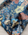Luxury 100% Silk Pillowcase | Oriental Floral Print | Hypoallergenic Ultra-Soft Pillow | Zipper Closure | Oriental Design Gift for New Home