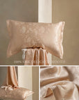 Luxury Jacquard Silk Pillowcase 30 Momme Mulberry Silk Oriental Elegance Hypoallergenic Pillows Modern Comfort Twin Pack of Pillow Cases