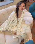 Gauze Pyjamas 3PCS Set with Camisole & Robe Sustainable Tie-Dye Loungewear Lightweight Breathable Organic Cotton Summer pyjamas