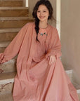 cotton robe nightgown set
2 piece loungewear set
boho sleepwear for women
robe and dress pyjama set
women’s embroidered nightdress
modest loungewear cotton
gift for mom sleepwear
fringe hem nightgown robe
soft cotton sleep dress
robe with pockets and buttons
maternity robe and gown
summer cotton lounge set
bridesmaid getting ready robe