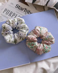 Mulberry Silk Hair Scrunchie: Floral Print, Gentle Hold， Multi Patterns