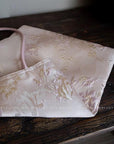 Handmade Silk Embroidered Tote Bag: Oriental Swallow Design