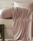 TENCEL Lyocell Bed Sheet and Two PillowcasesSet: Eucalyptus Fiber, Organic Fibre Silk Bedding