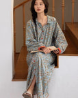 Cotton Gauze Pajama Set: Lightweight Button-Up Loungewear, Cotton Sleepwear