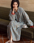Cotton Gauze Pajama Set: Lightweight Button-Up Loungewear, Cotton Sleepwear