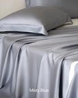 TENCEL Lyocell Bed Sheet and Two PillowcasesSet: Eucalyptus Fiber, Organic Fibre Silk Bedding