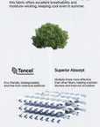 TENCEL Lyocell Bed Sheet and Two PillowcasesSet: Eucalyptus Fiber, Organic Fibre Silk Bedding