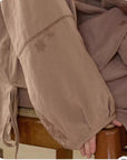 Premium Bamboo Cotton Loungewear Set - Casual Outfit for Indoor Relaxation and Outdoor Wear, Eco-Friendly Botanical Embroidered Pyjamas
