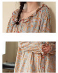 Bamboo Cotton Pajama Set: Lightweight Button-Up Loungewear, Cotton Sleepwear, Long Sleeves Pyjamas