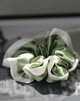 25 Momme Pure Silk Hair Scrunchies | Duo-Tone Satin Elastic Hair Ties | Soft & Gentle | Stocking Stuffer | 3 for 10% Off | Gift for Her