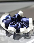 25 Momme Pure Silk Hair Scrunchies | Duo-Tone Satin Elastic Hair Ties | Soft & Gentle | Stocking Stuffer | 3 for 10% Off | Gift for Her