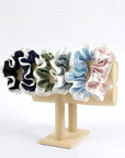 25 Momme Pure Silk Hair Scrunchies | Duo-Tone Satin Elastic Hair Ties | Soft & Gentle | Stocking Stuffer | 3 for 10% Off | Gift for Her