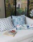 Blue and White Cushion Cover, Chinoiserie Throw Pillow Cases, Oriental Sofa Bed Pillows, French Country Decorative Set, Christmas Gift Décor