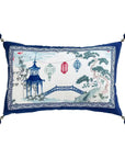 Blue and White Cushion Cover, Chinoiserie Throw Pillow Cases, Oriental Sofa Bed Pillows, French Country Decorative Set, Christmas Gift Décor