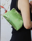 Handmade Silk Brocade Tassel Evening Bag | Oriental Clutch Purse with Vintage Brass Frame | Chinese Embroidered Handbag for Women