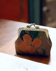 Mini Xiangyun Silk Coin Purse | Handmade Oriental Kiss-Lock Pouch | Vintage Chinese Brocade Clutch Gift for Women