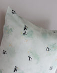 Panda Pattern 25 Momme Mulberry Silk Pillowcase with Matching Hair Scrunchies Set– Envelope Closure - Cultural Gift Idea