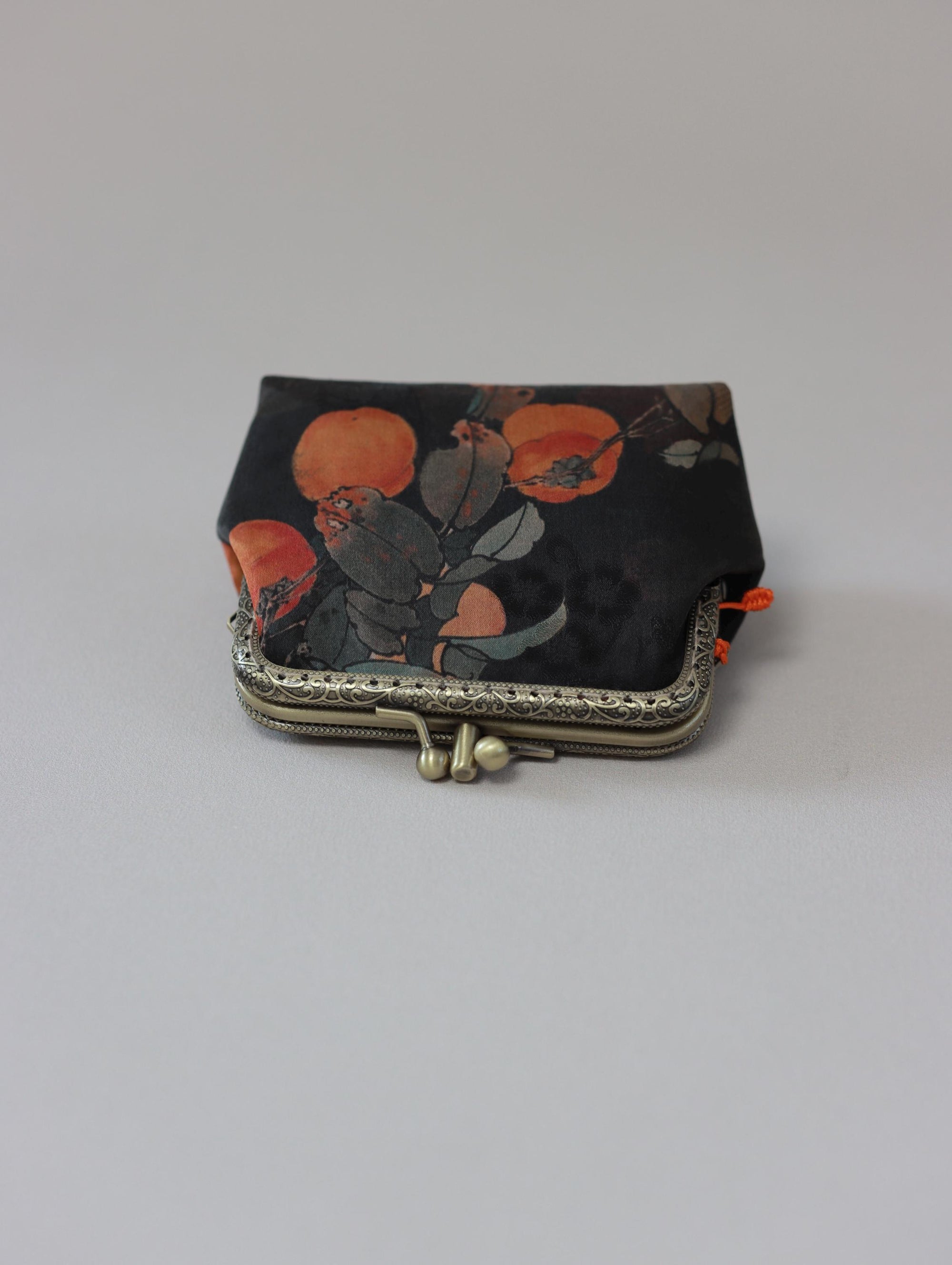 Handmade Silk Coin Purse | Oriental Embroidered Mini Purse with Vintage Metal Frame | 10 Designs | Heritage Gift for Women