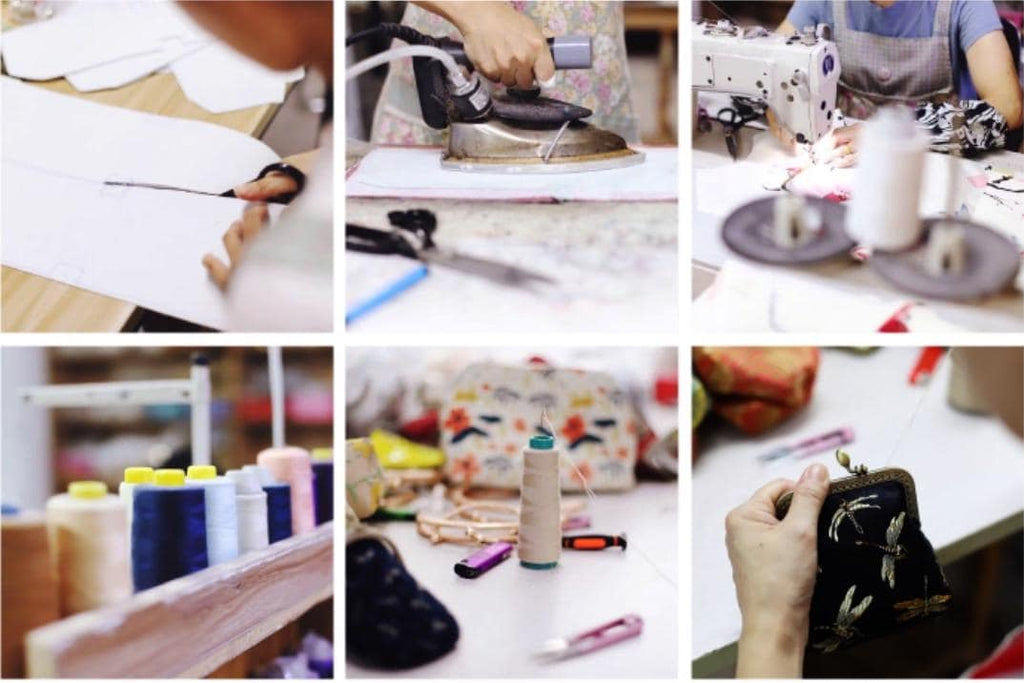 Handmade Silk Coin Purse | Oriental Embroidered Mini Purse with Vintage Metal Frame | 10 Designs | Heritage Gift for Women