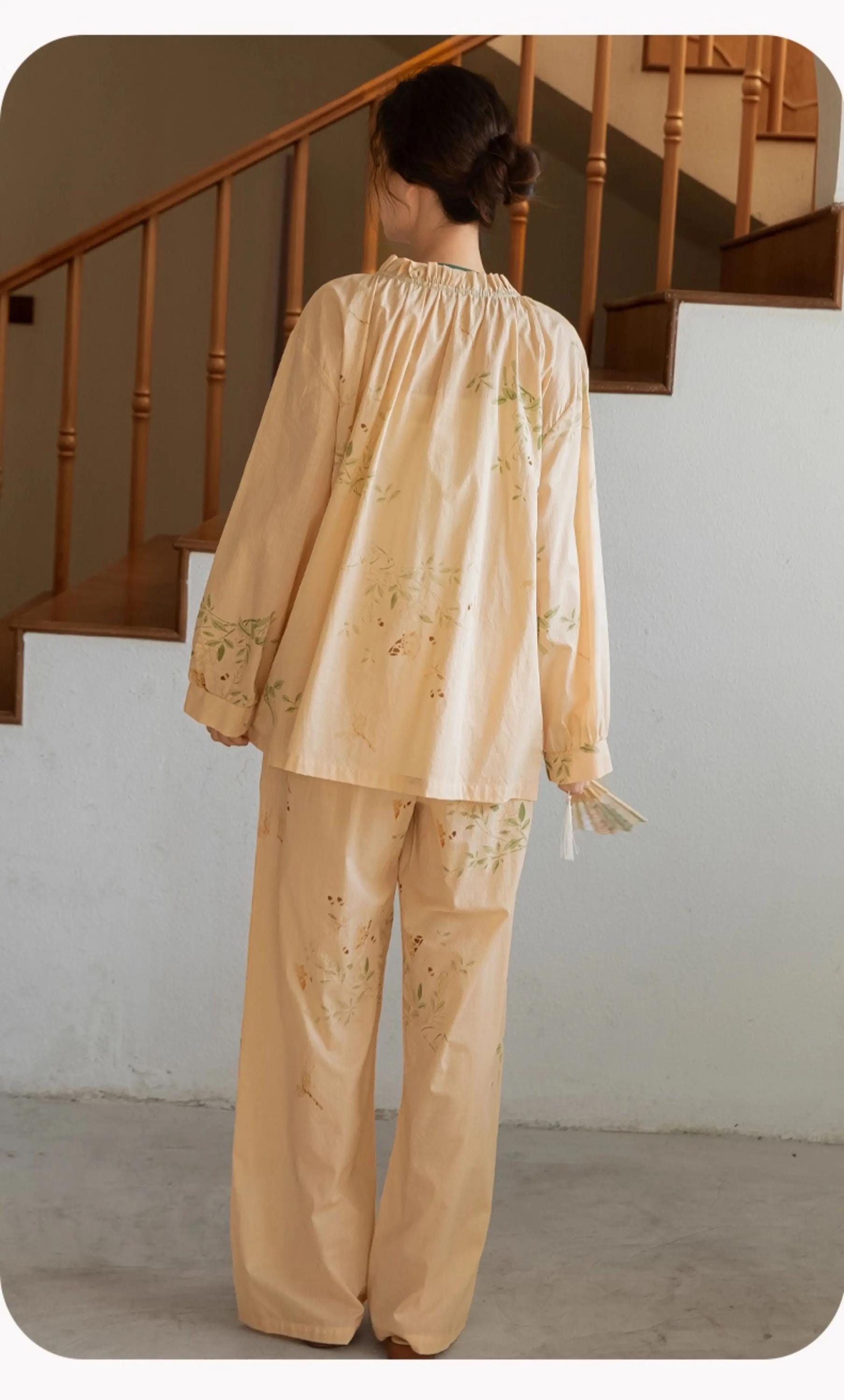 Luxury Cotton Robe for Women Christmas gift for Her All-Season Long Sleeve Lounge Robe, Winter Bathrobe for Indoor and Outdoor Wear