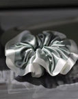 25 Momme Pure Silk Hair Scrunchies | Duo-Tone Satin Elastic Hair Ties | Soft & Gentle | Stocking Stuffer | 3 for 10% Off | Gift for Her