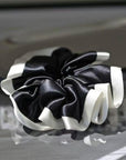 25 Momme Pure Silk Hair Scrunchies | Duo-Tone Satin Elastic Hair Ties | Soft & Gentle | Stocking Stuffer | 3 for 10% Off | Gift for Her