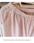 Bamboo Cotton Pyjama Set - Cheongsam Collar and Embroidered Cuffs