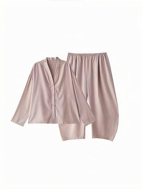 Soft Cotton Pajamas Set for Women | Zen Loungewear Sleep Set | Relaxed Homewear | Minimalist Gift for Her