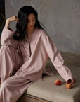 Soft Cotton Pajamas Set for Women | Zen Loungewear Sleep Set | Relaxed Homewear | Minimalist Gift for Her