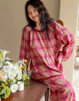 Bamboo Cotton Pajama Set for Mom and Daughter – Matching Family Christmas Pajamas , Soft Breathable Sleepwear for Women and Kids