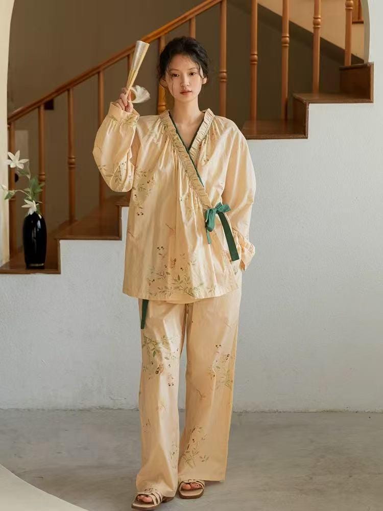 Luxury Cotton Robe for Women Christmas gift for Her All-Season Long Sleeve Lounge Robe, Winter Bathrobe for Indoor and Outdoor Wear