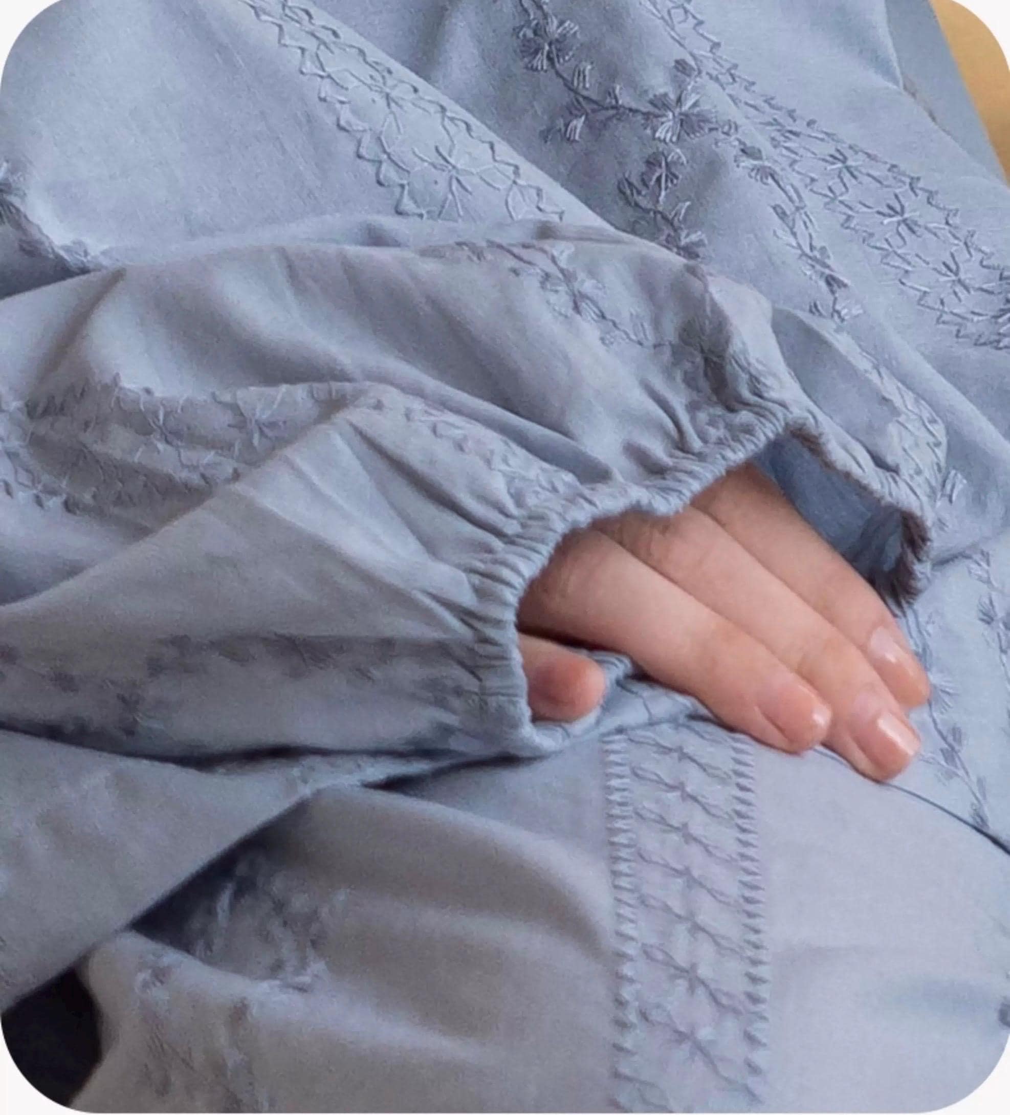 Bamboo Cotton Embroidered Pajama, Soft Breathable Loungewear, Oversized Fit Lounge Set, Sustainable Clothing, Gift Pack for Christmas